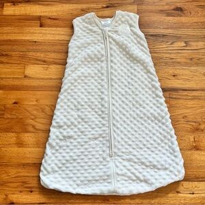 Halo White Minky SleepSack 6-12mo M EUC